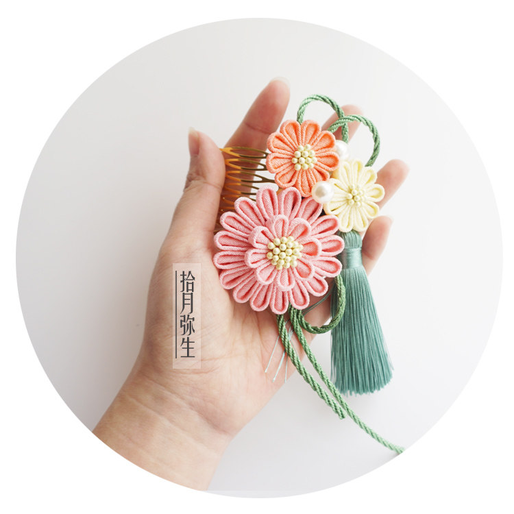 和风传统头饰发梳旗袍和服发饰汉风十里春风发饰