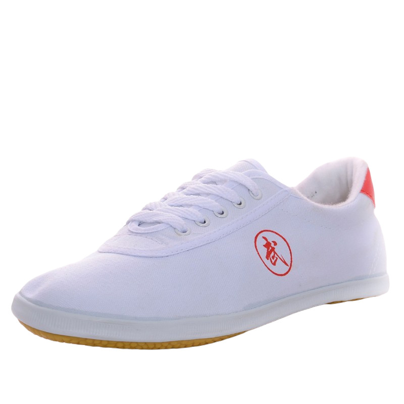 双星武术鞋男白色软底帆布布鞋练功运动训练牛筋帆布鞋