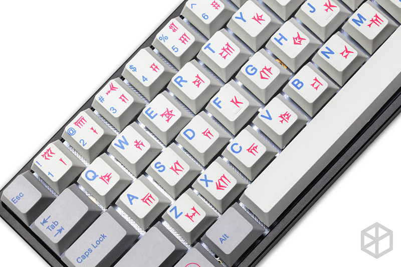 kprepublic楔形文字古巴比伦原厂高度灰白白热升华键帽键盘