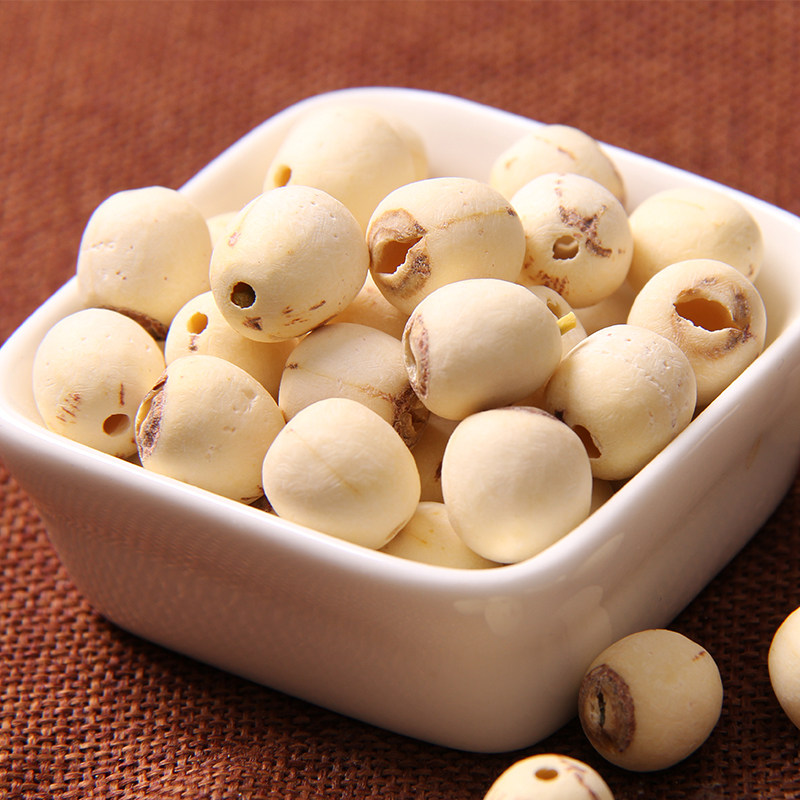 老郭家铺子磨皮白莲新鲜莲子干货去芯连子干货无芯莲子米250g
