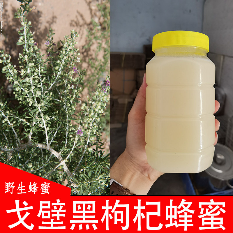 【当地特产】新疆黑枸杞蜂蜜500克男人蜂蜜天然高成熟度优质蜂蜜