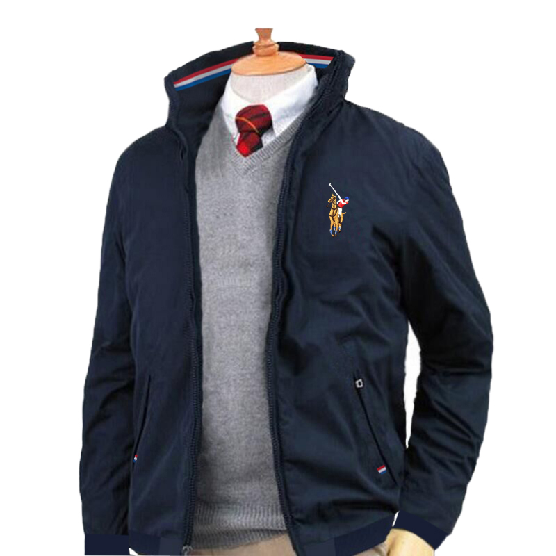 国际保罗夹克外套男士潮流宽松立领茄克商务休闲百搭春季风衣男