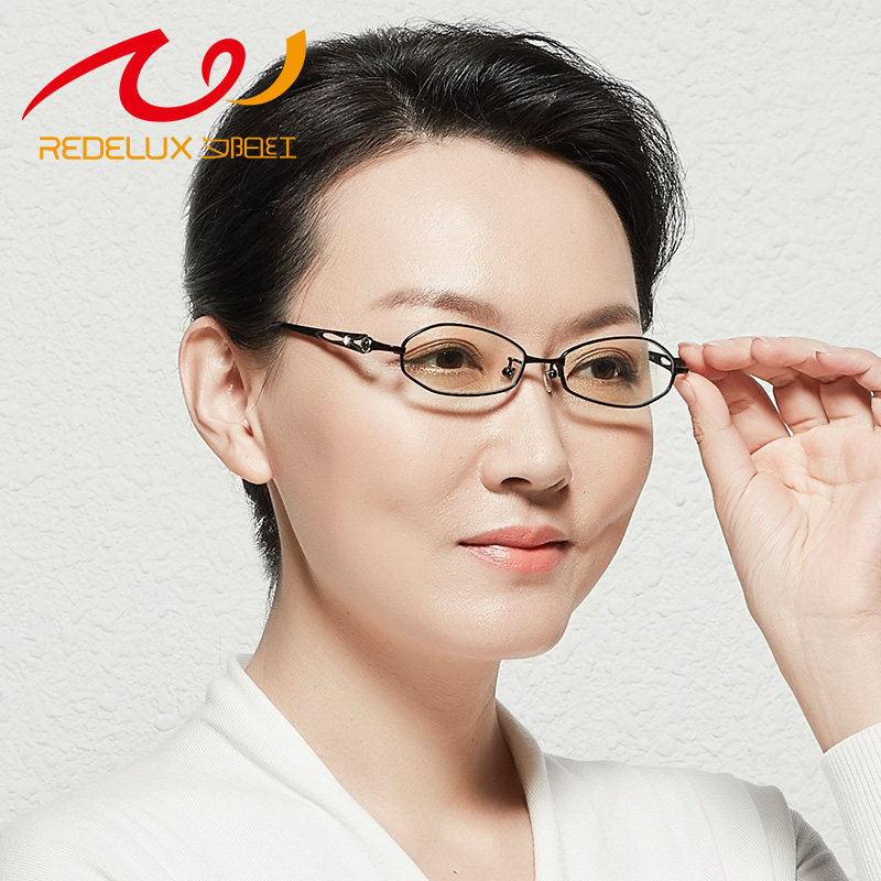 夕阳红老花镜女款高清蓝光舒适优雅老光中老年人老花老花镜