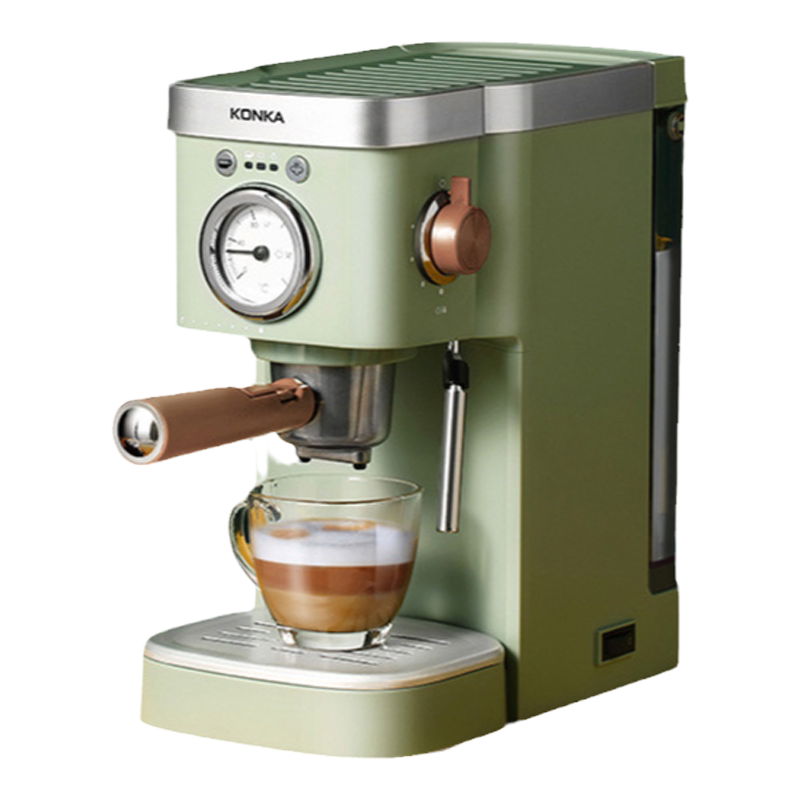 咖啡机konka康佳kcf-cs1意式半自动蒸汽奶泡机家用咖啡机