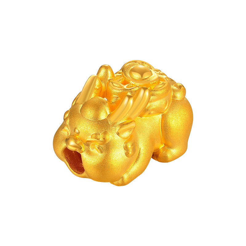 中国黄金官方貔貅宝宝转运手链足金金百葫芦金钱颈饰