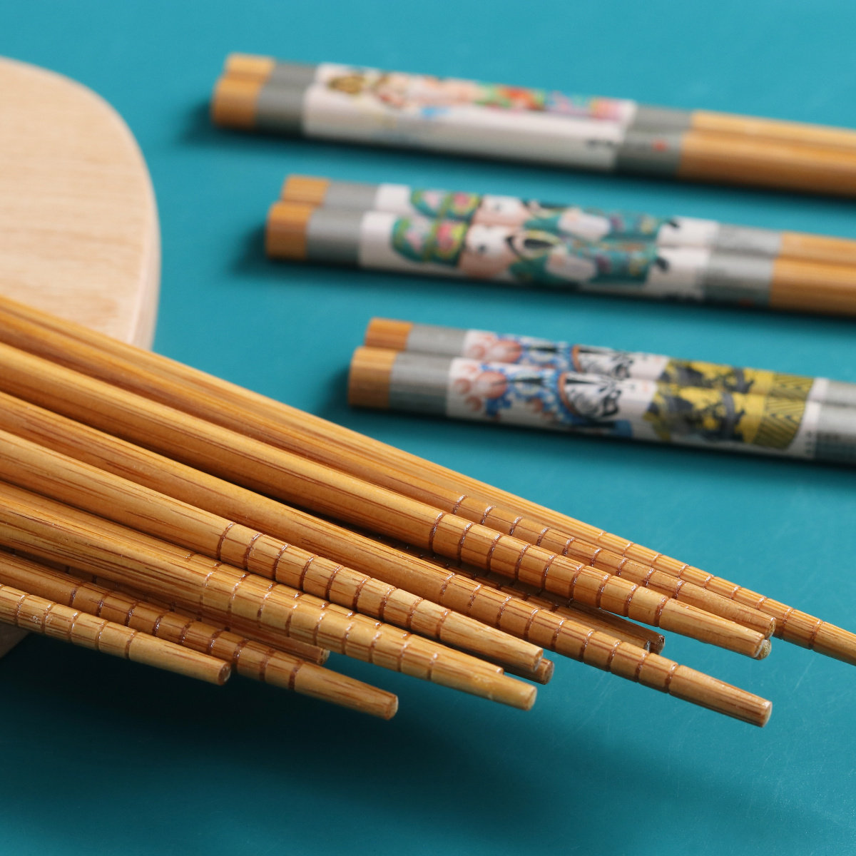 筷子航婷优品中式竹筷天然家用防滑防霉10双筷子