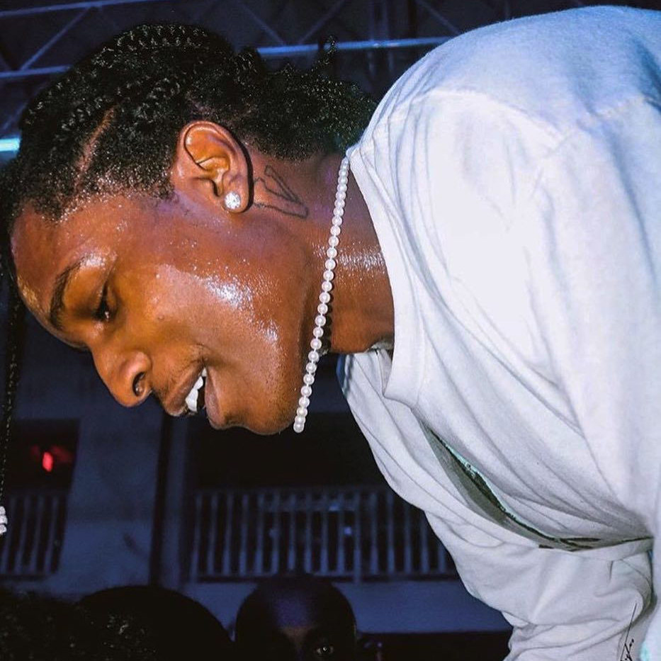 欧美潮牌asaprocky同款复古人造珍珠项链