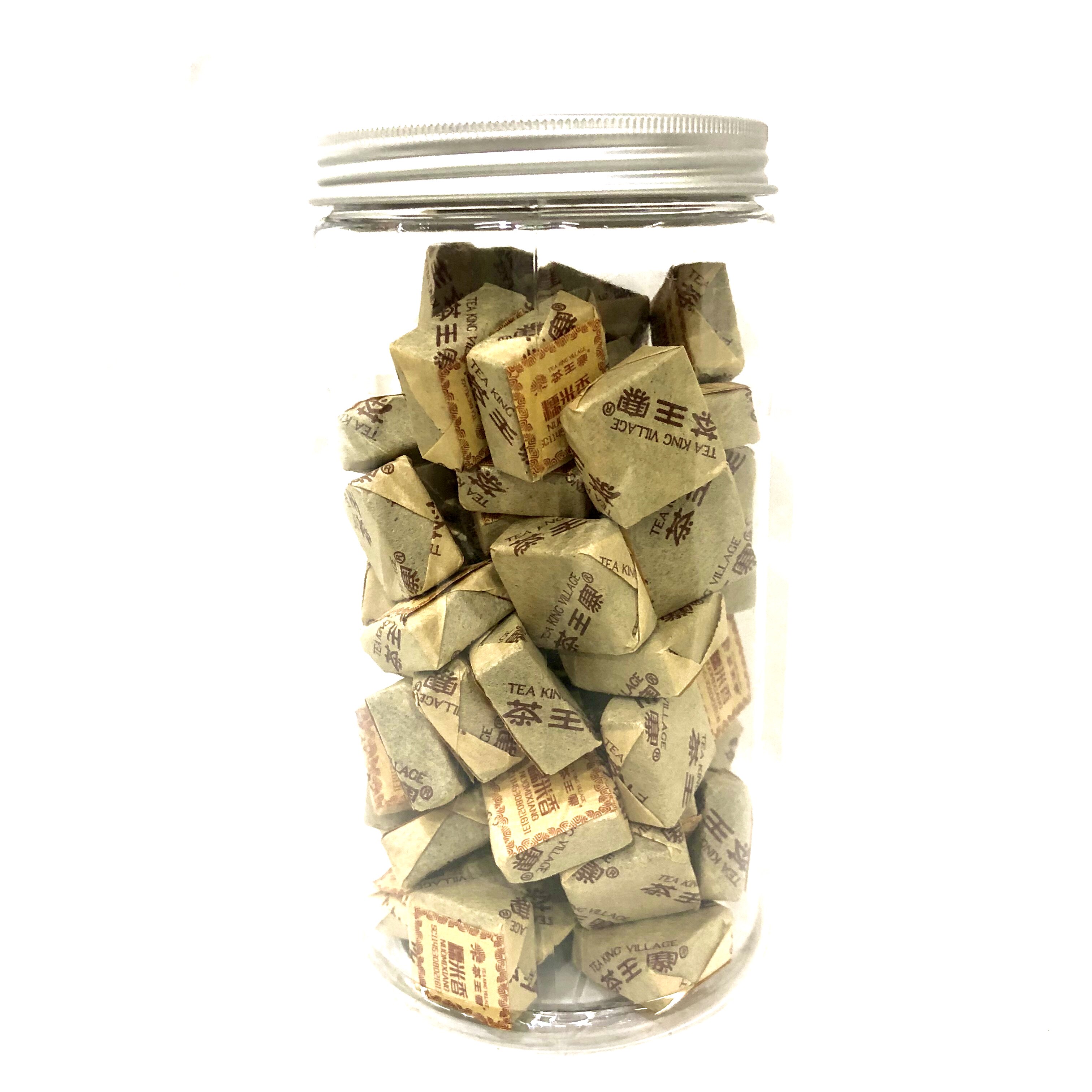 茶王寨糯米香普洱茶熟茶沱茶糯香古树茶小方饼1罐1斤密封罐装包邮