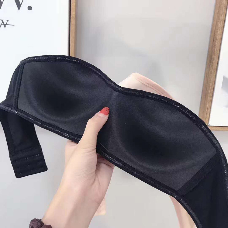 3d隐形内衣文胸春夏露背无肩带裹胸抹胸无钢圈文胸一片式百搭两色