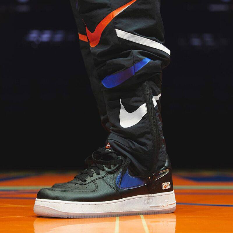 耐克nikeairforce1nba空军一号af1黑白白金低帮运动休闲鞋