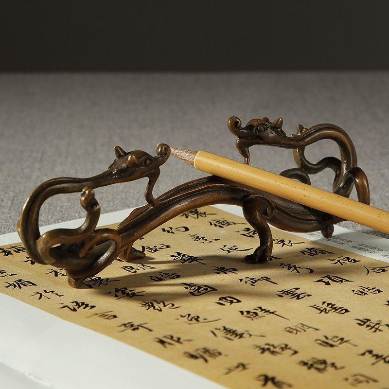 毛笔大山创意收藏架子笔托古风可爱文房四宝