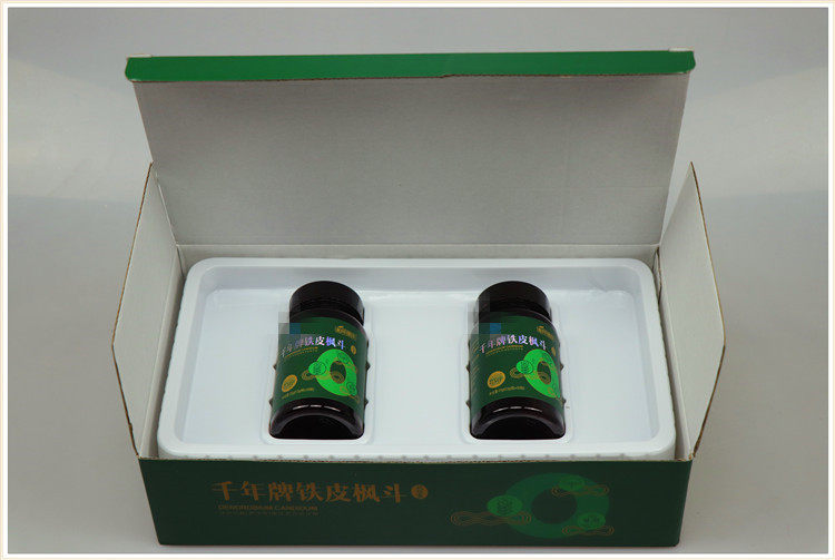 柏年康成 2瓶全国 包邮 50粒 粒瓶 千年牌铁皮枫斗软胶囊 0.