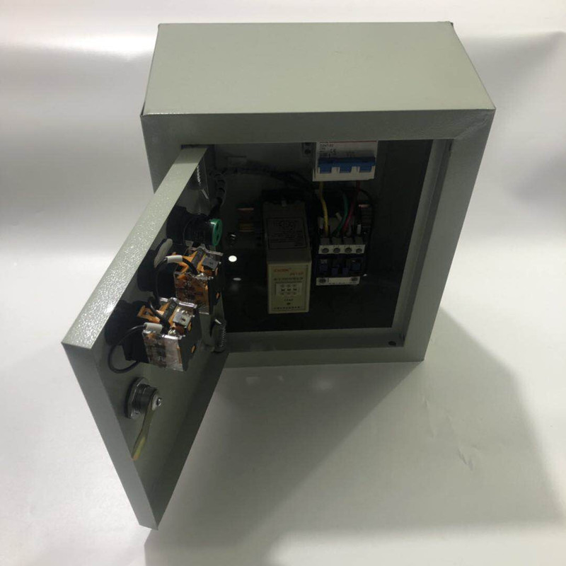 定做1路4kw水泵风机按钮启动时间继电器延时停止控制配电箱380v