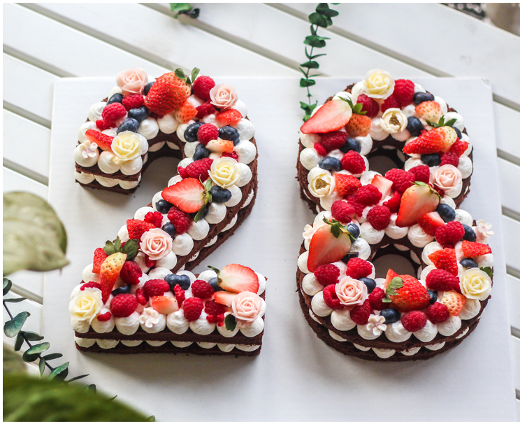 数字水果生日蛋糕江西南昌同城配送赣州上饶抚州新鲜生日蛋糕