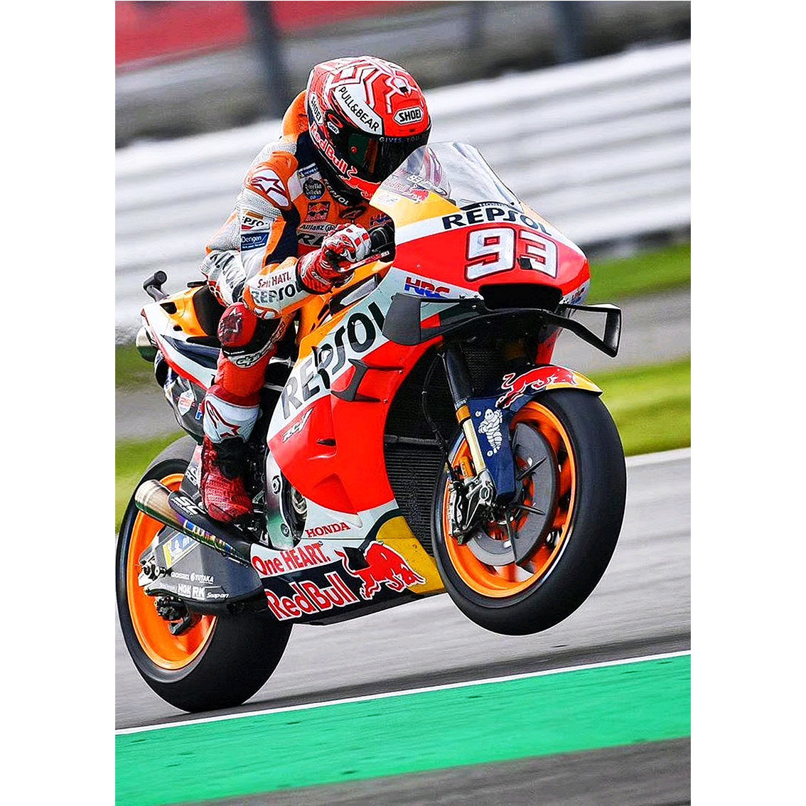 马奎斯罗西定制宿舍墙贴93号摩托车卧室哈雷壁纸现代装饰画