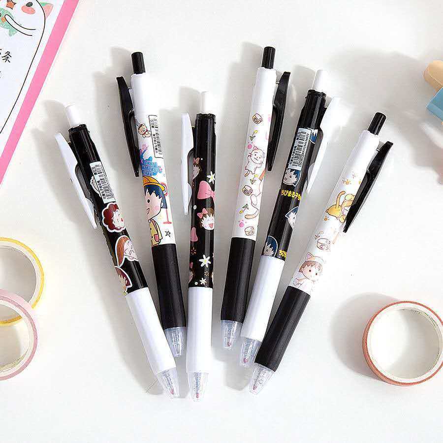 按动网红小丸子中性笔高颜值可爱动笔韩版少女心闺蜜中性笔