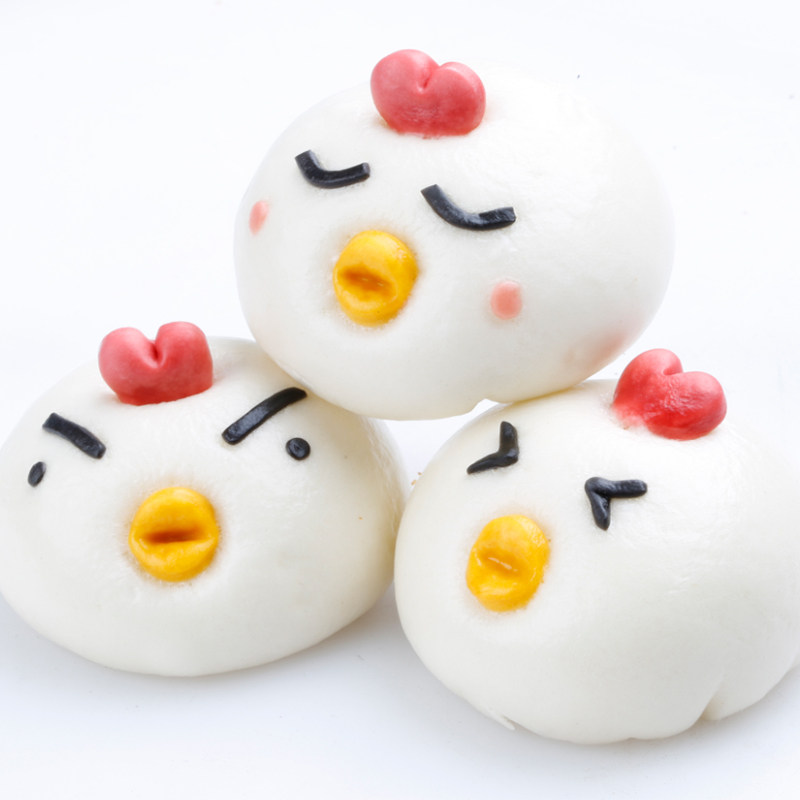 壮壮奶黄包儿童早餐包子卡通面点奶牛造型面食冰淇淋