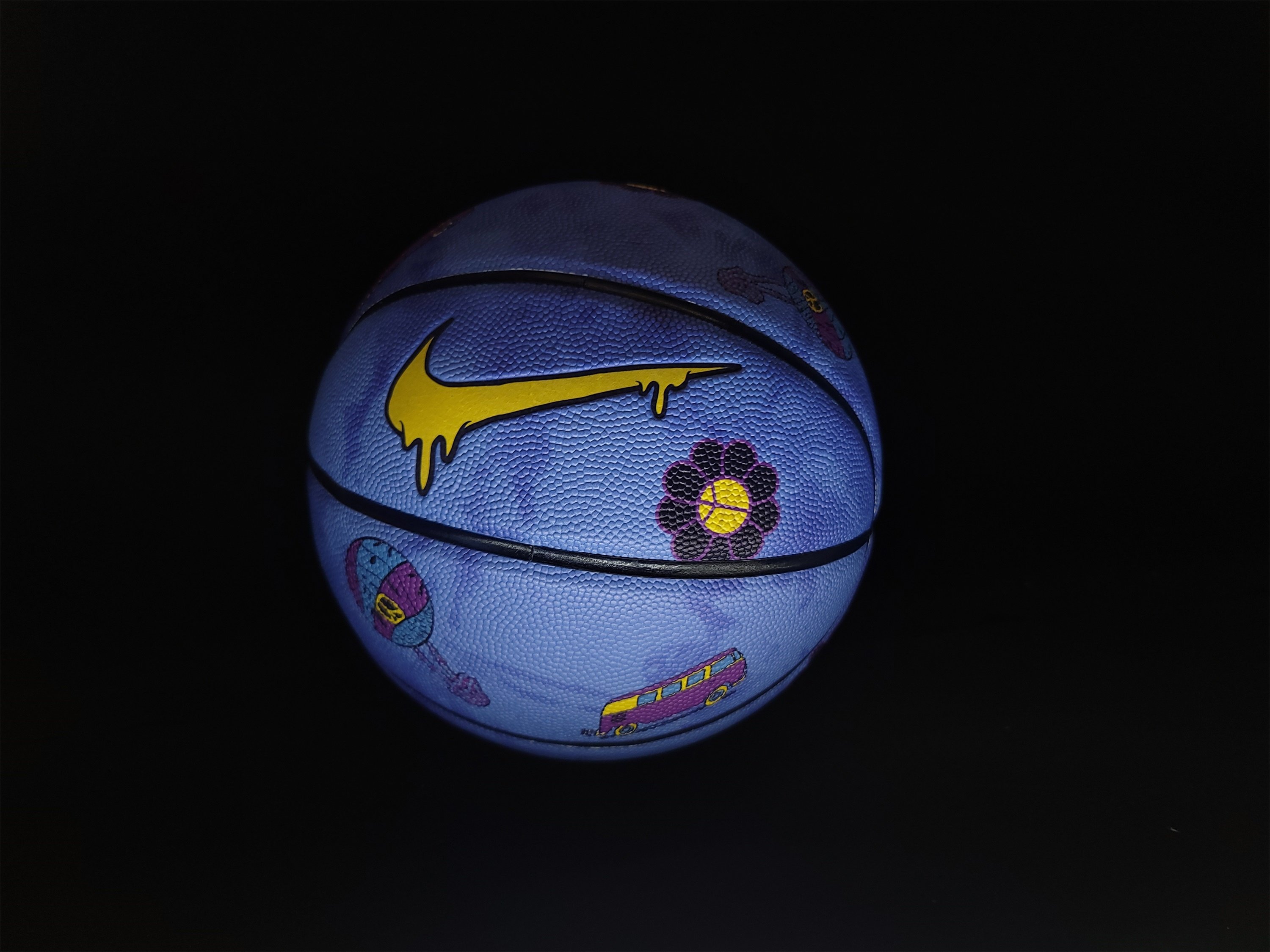 正品nike耐克day笑脸运动比赛实战涂鸦7号篮球