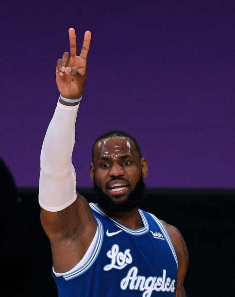 正品nike耐克lbj詹姆斯湖人队2021复古限定sw篮球服