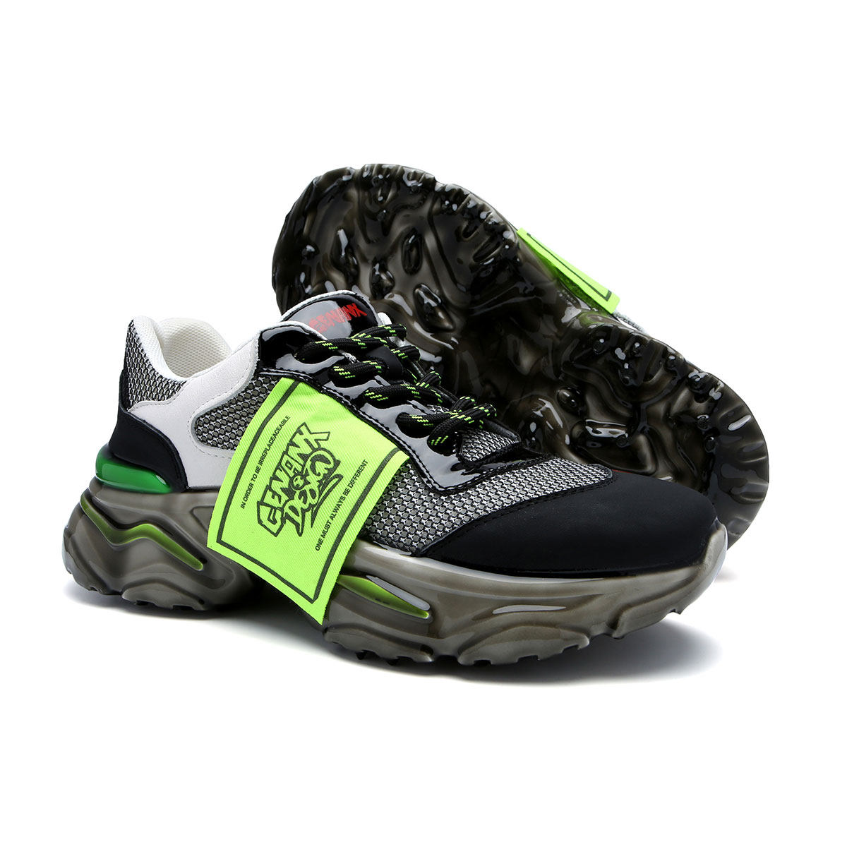 genanx闪电潮牌运动鞋厚底2020秋季新款街头个性时尚休闲鞋