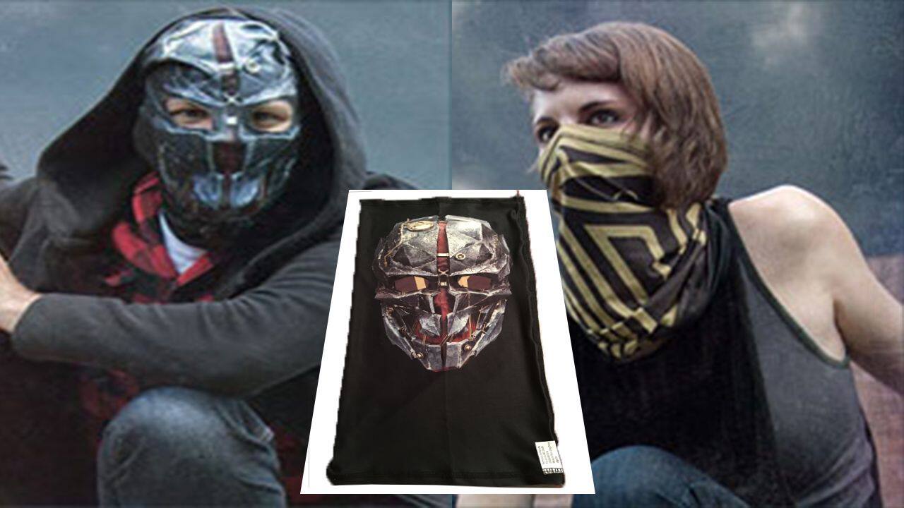 耻辱dishonoredemily艾米丽cosplay双面口罩面具羞辱mask防风