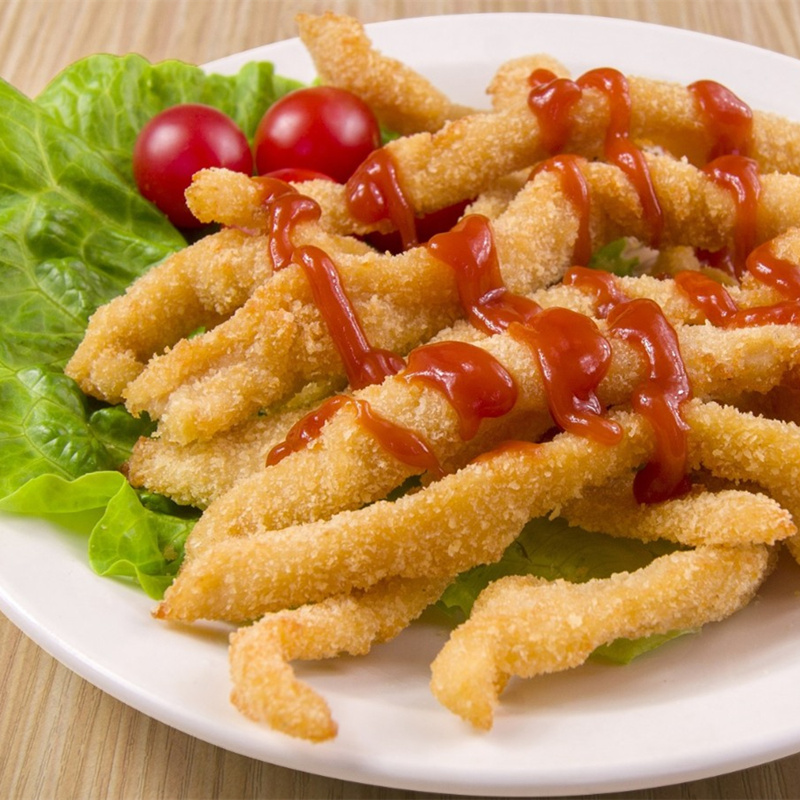 香酥无骨鸡柳黄金鸡柳半成品冷冻商用家庭装裹粉鸡柳油炸小吃1kg