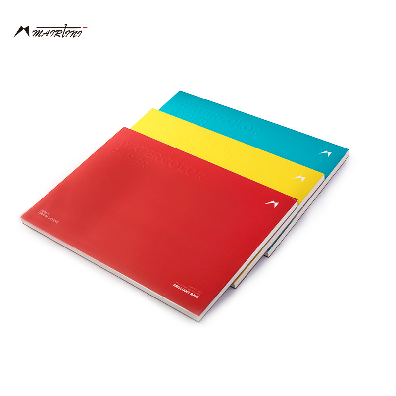 马蒂尼进口水彩系列光芒水纸300克混棉封胶四面素描