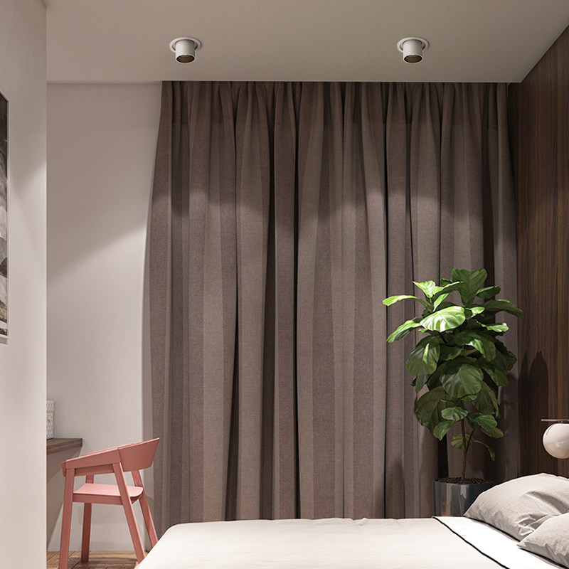 双头射灯led天花板嵌入式可伸缩筒灯cob象鼻玄关射灯