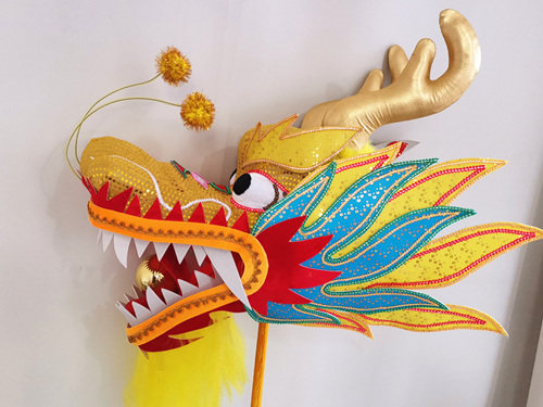 龙头舞龙道具耐摔金龙烫金全套九节竞技国标其他