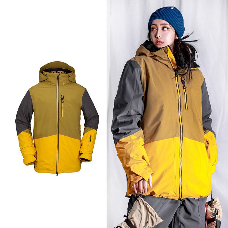 极限工坊2021volcom单板滑雪服成人鸭绒填充红外保暖滑雪衣