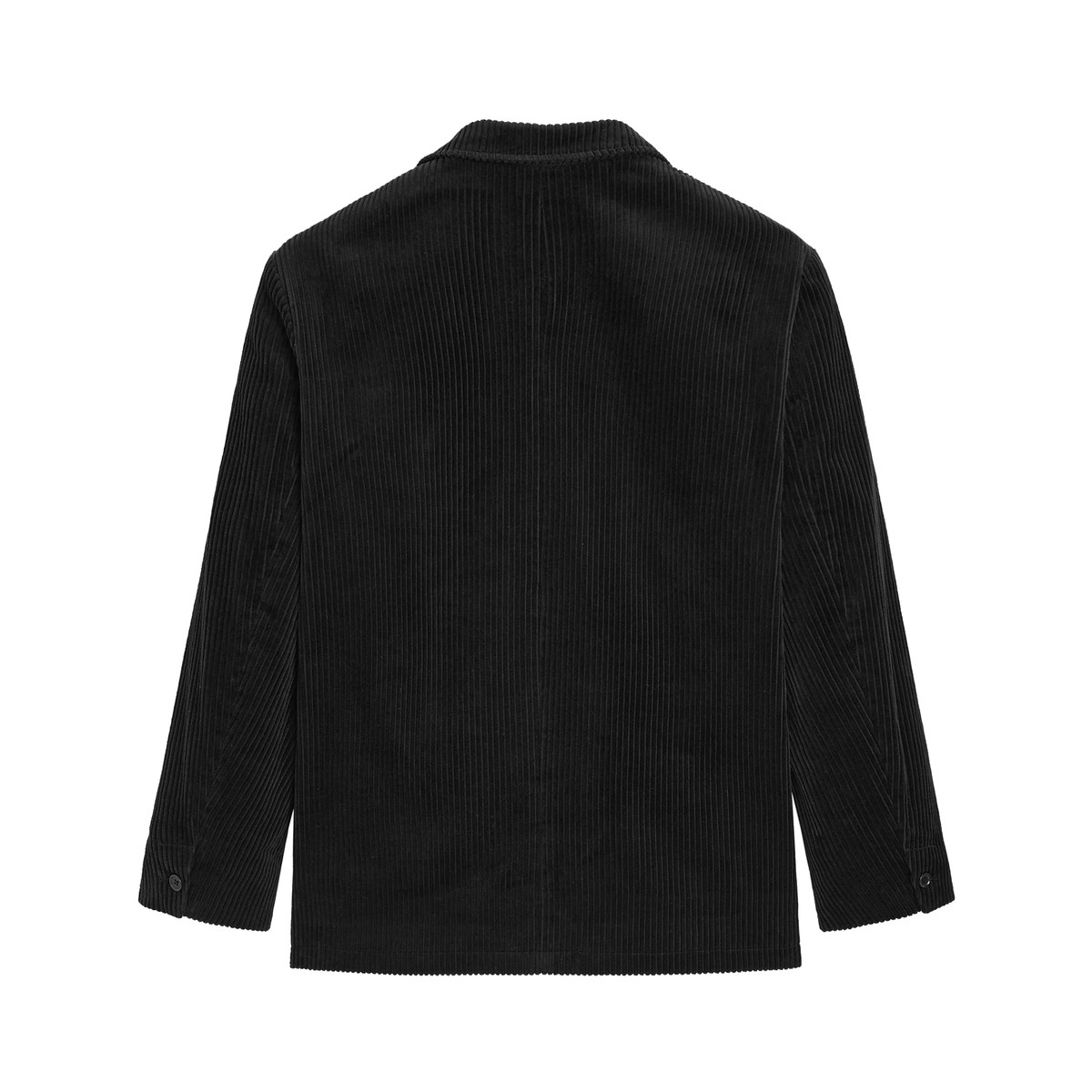 太平鸟男装春季新款潮流休闲黑色灯芯绒时尚西服休闲西服