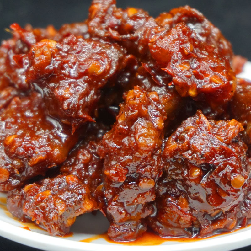 辣子子鸡贵州特产贵阳糍粑辣椒炒鸡梵净山山里鸡肉零食