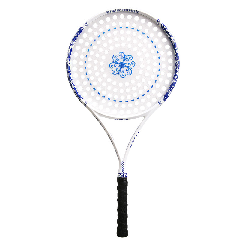 奥博隆网式竞技太极柔力球拍多孔拍面碳素纤维短柄套装风云ac-93j