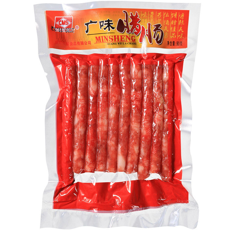 川东民盛广味小香香肠90g5袋装广式甜味火锅香肠