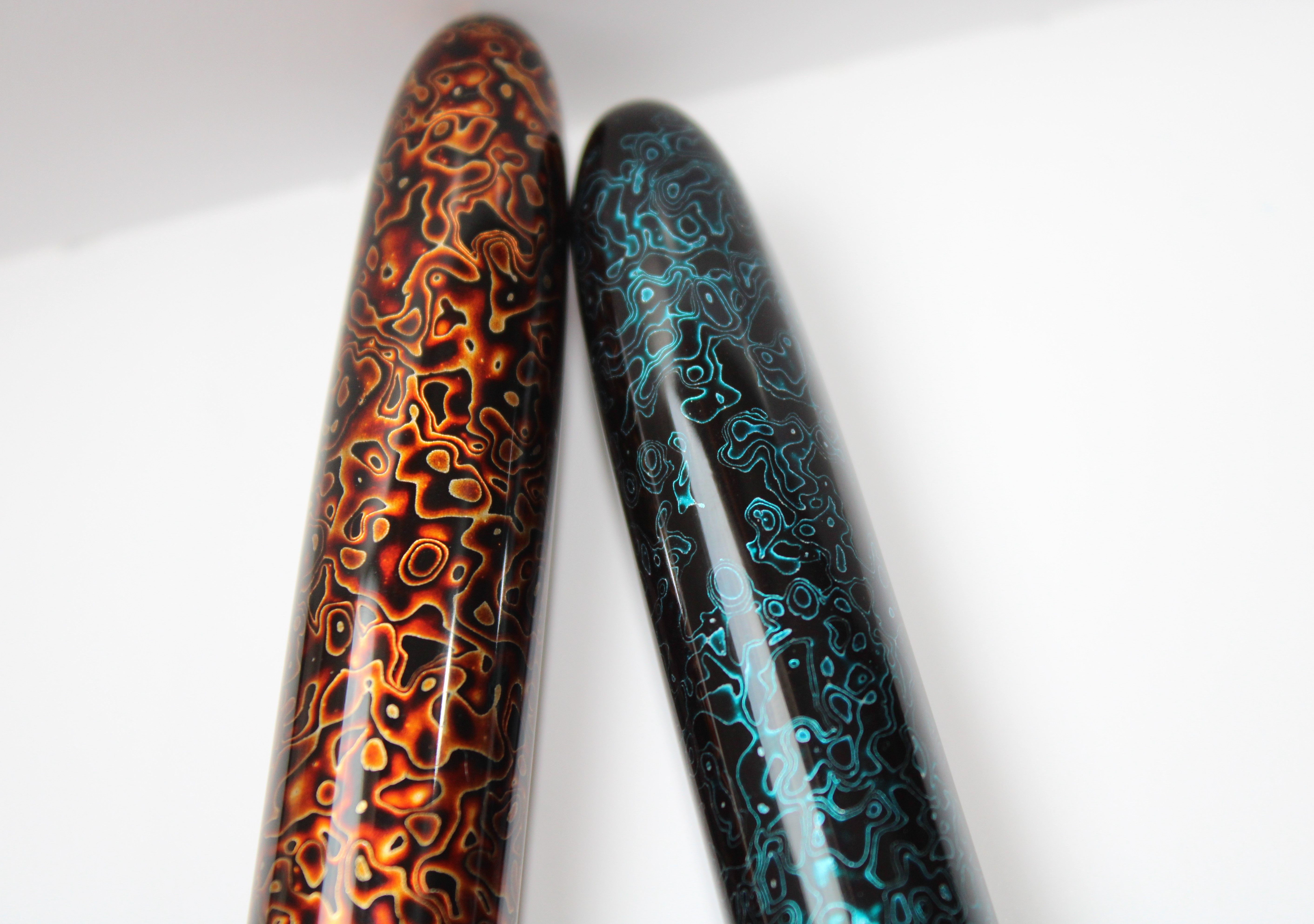 钢笔定制犀皮大漆朱漆签字笔万宝龙百乐笔写大型漆器