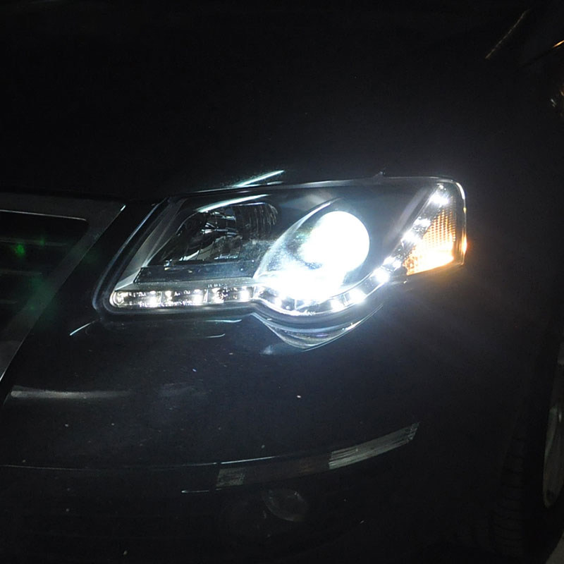 大灯秀山适用于老迈迈腾总成老款0711款透镜led大灯总成