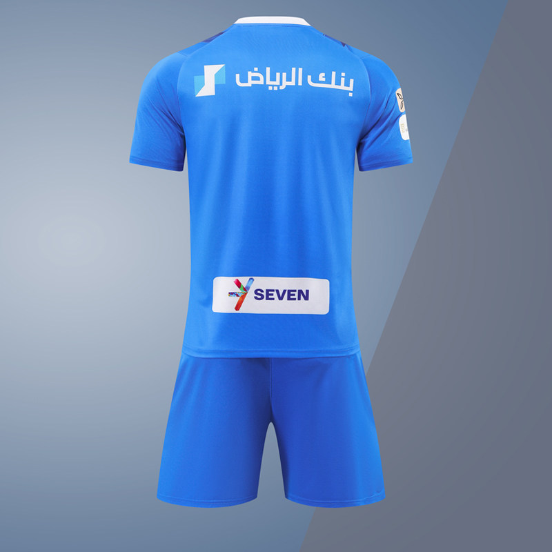 2324新款内马尔球衣沙特利雅得新月足球服套装男定制比赛训练队服