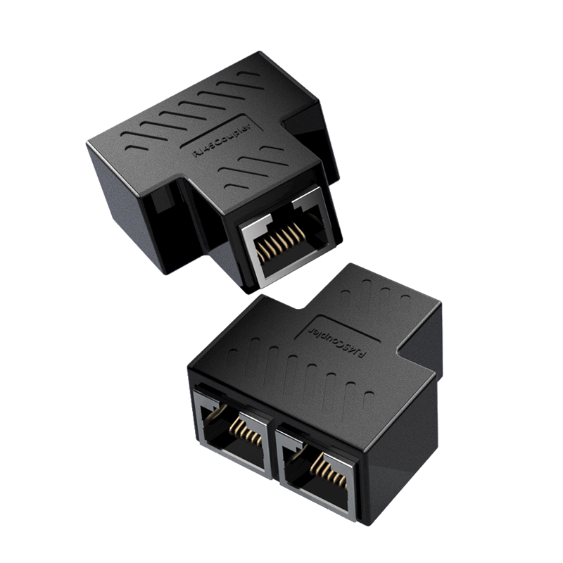 网线分线一分转接水晶宽带转换器接头同时上网转接头