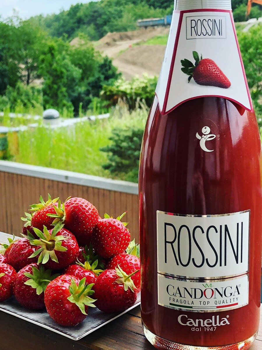 草莓意大利贝利canellaprosecco起泡少女果酒果肉甜酒果酒