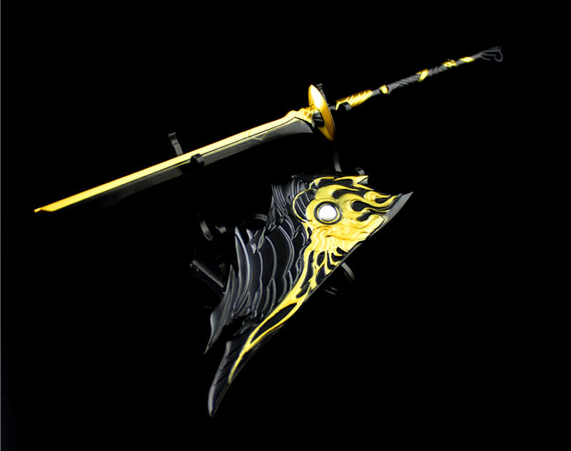 剑网三 橙武 锁骨衣十律守心犴魂 仙剑奇缘3苍云刀盾合金武器模型