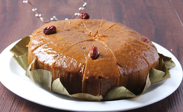 一份3个 整圆未切 红糖馒头 红糖糕 发糕 大馒头 传统糕点 1200g