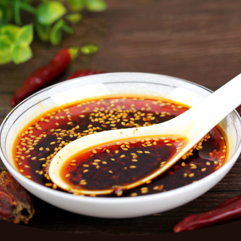 四川特产营山红油思依麻辣红油香辣油凉拌油泼辣子辣条拌面600g