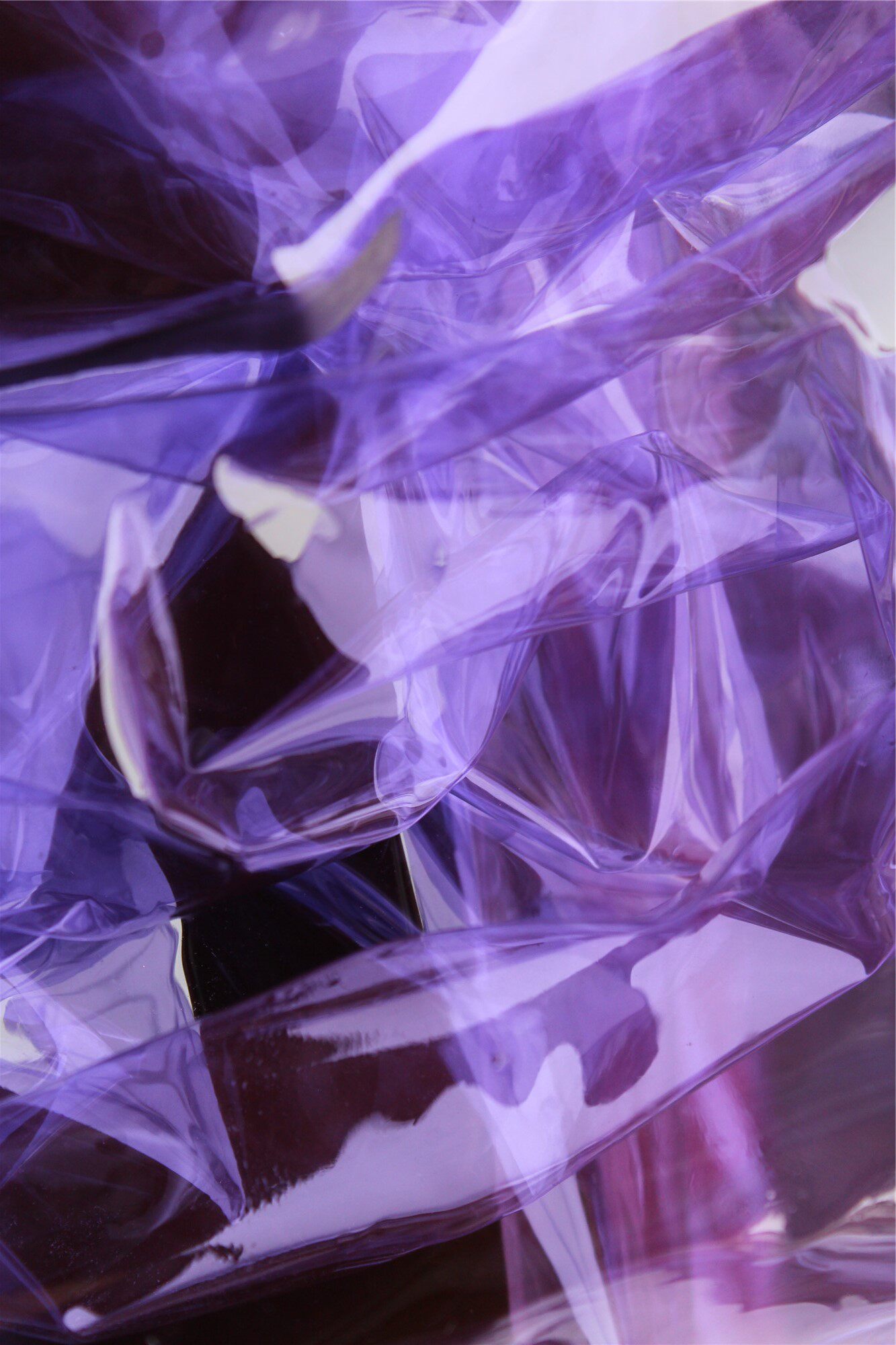 时尚透明tpu淡紫色镭射幻彩液体风雨雨衣服装海绵垫