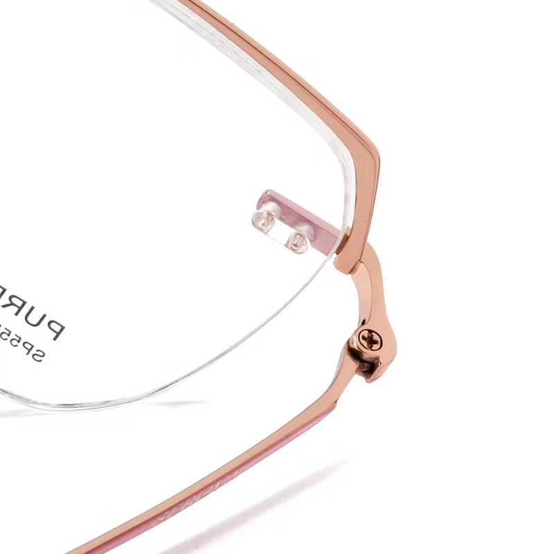 施洛华纯钛无镜架女超超轻时尚大框近视眼镜框眼镜架