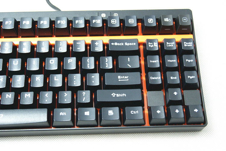 键盘机械游戏雷柏v500黑轴有线背光键盘