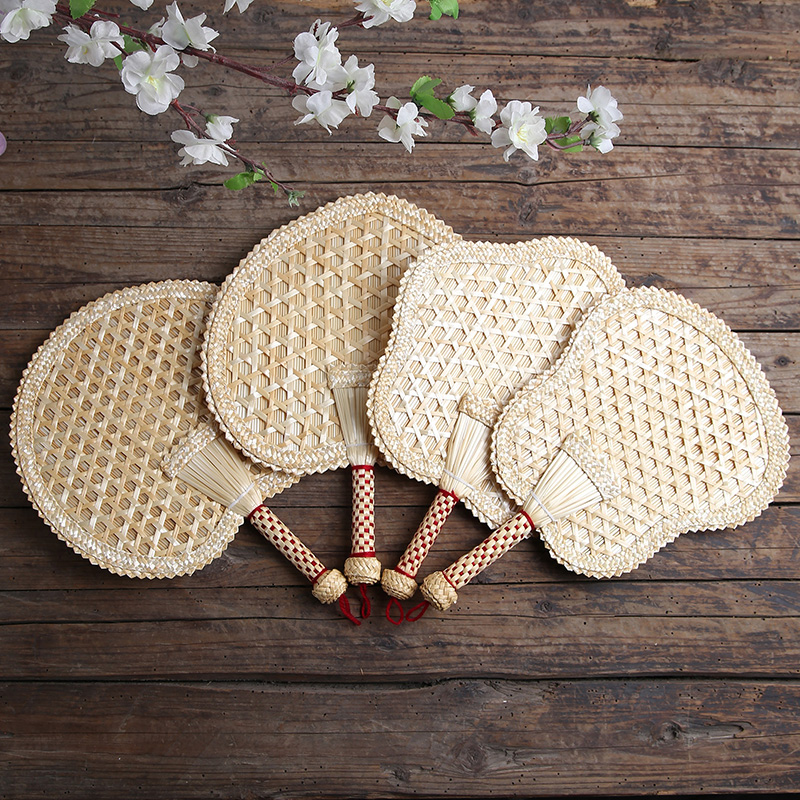 竹扇小麦麦秸夏季纳凉驱蚊蒲扇葵扇中国国风竹编