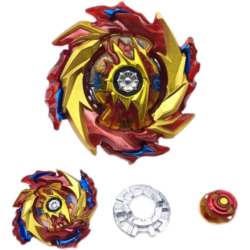 陀螺新品火牌爆裂b174红色主角合金爆旋带单陀螺