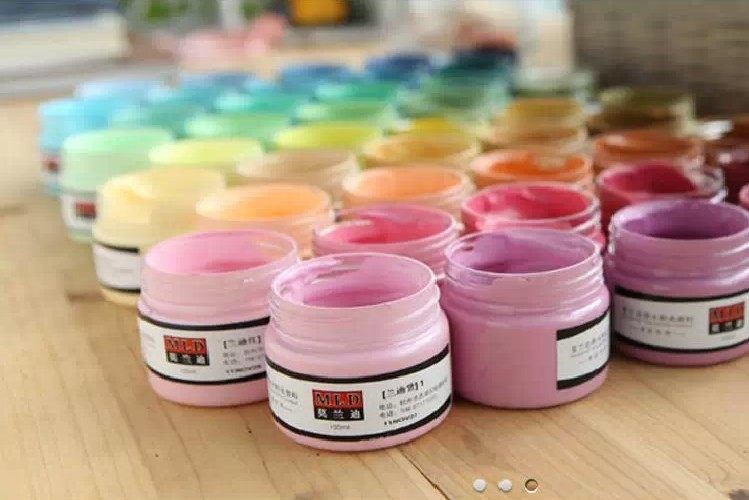 限时特价包邮乔治莫兰迪高级灰水粉颜料套装考试专用送调色盒