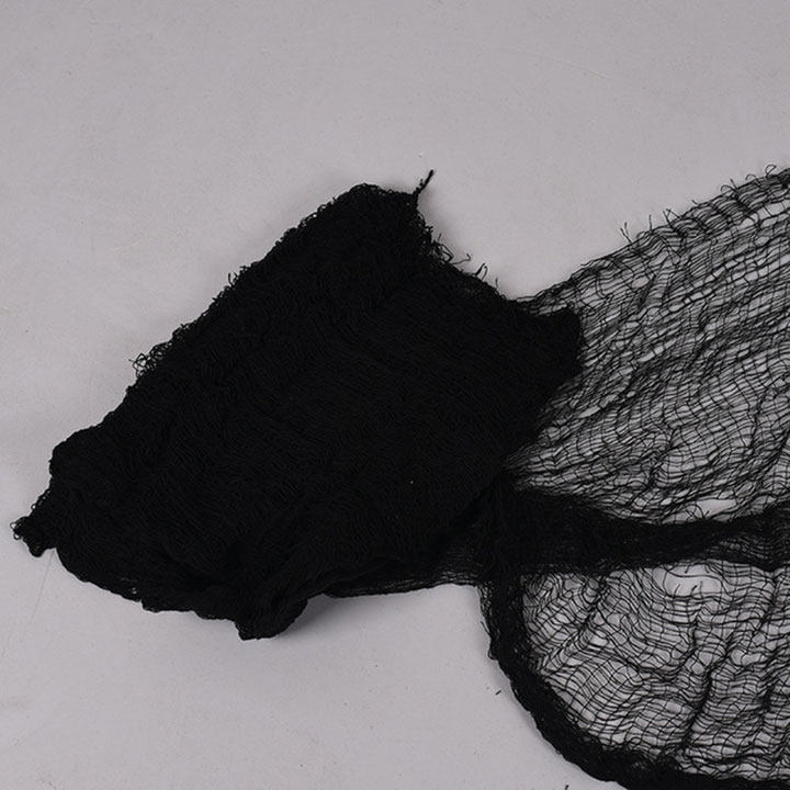 万圣节夜店鬼节装饰品纱布酒吧鬼屋密室恐怖气氛布置破烂布黑纱布