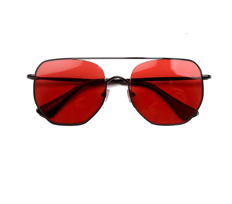 2018新款ins方框男女情侣红色彩色墨镜网红太阳眼镜